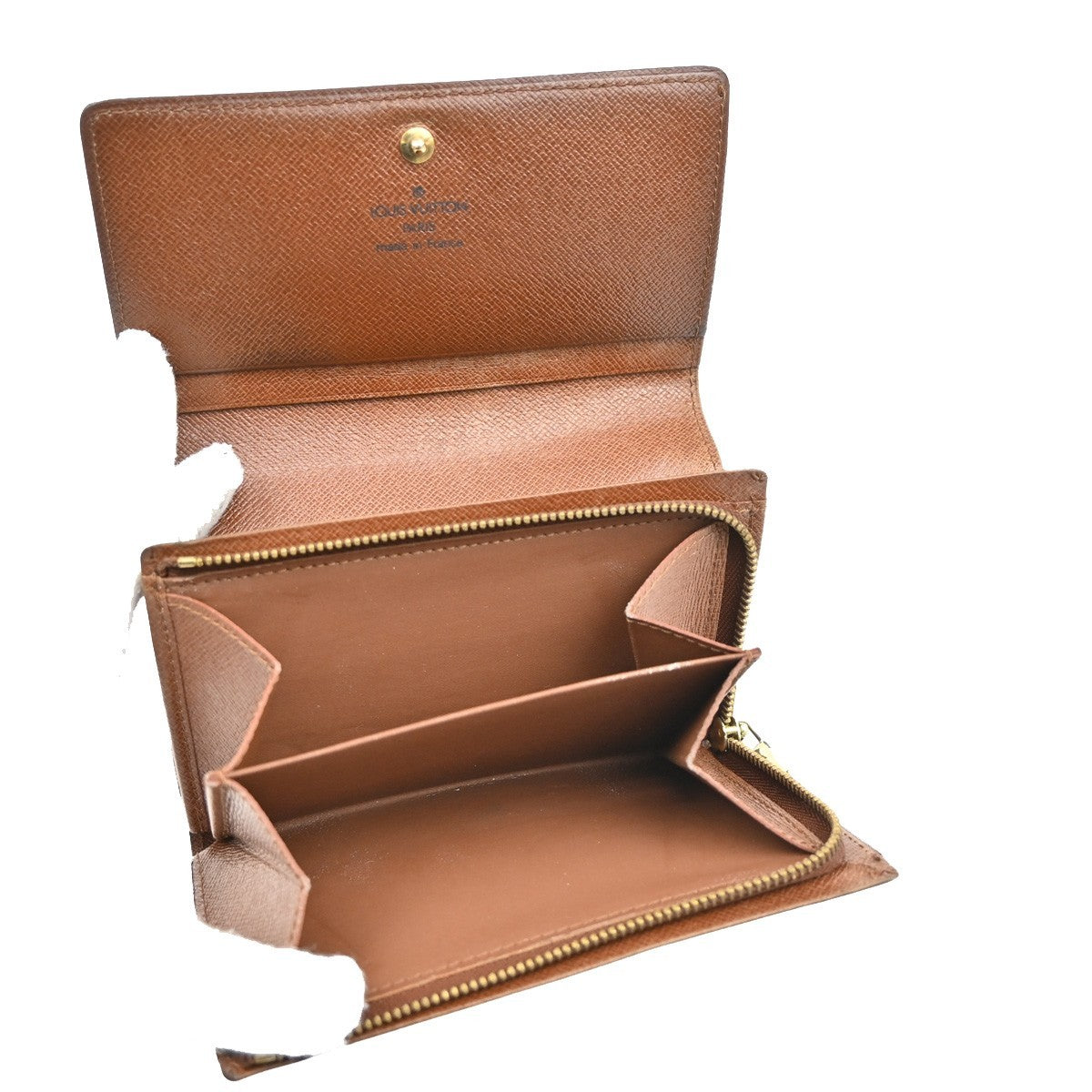 LOUIS VUITTON 3 Set Bifold Wallet Monogram Leather Brown 61AA109