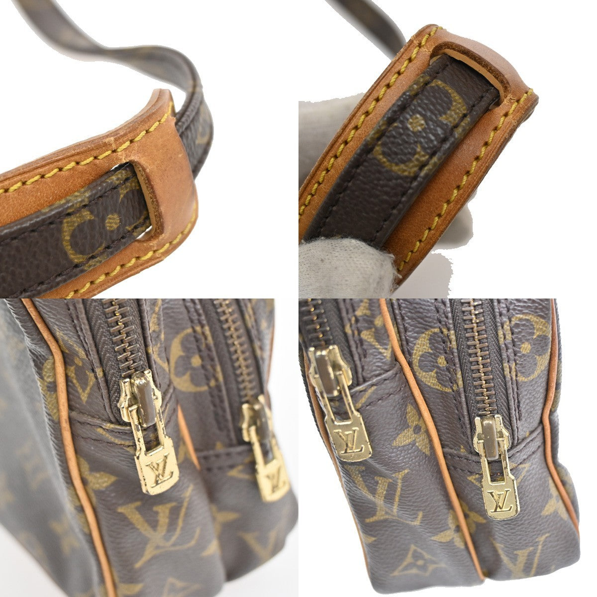 LOUIS VUITTON Mini Amazon Shoulder Bag Monogram Leather Brown M45238 31DA231