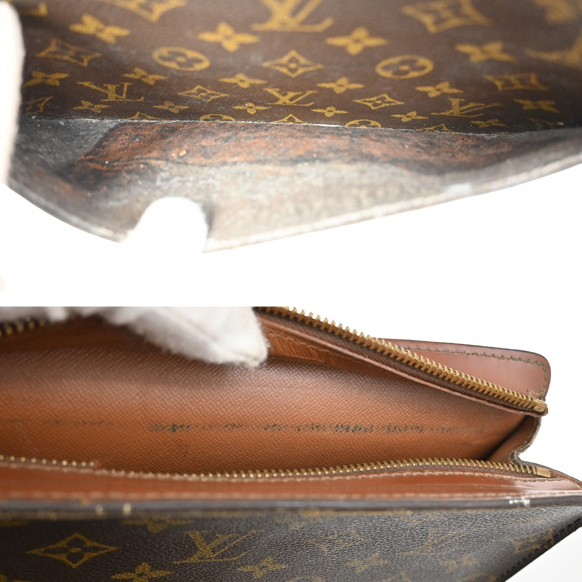 LOUIS VUITTON Pochette Homme Clutch Hand Bag Monogram Leather BN M51795 08KB741