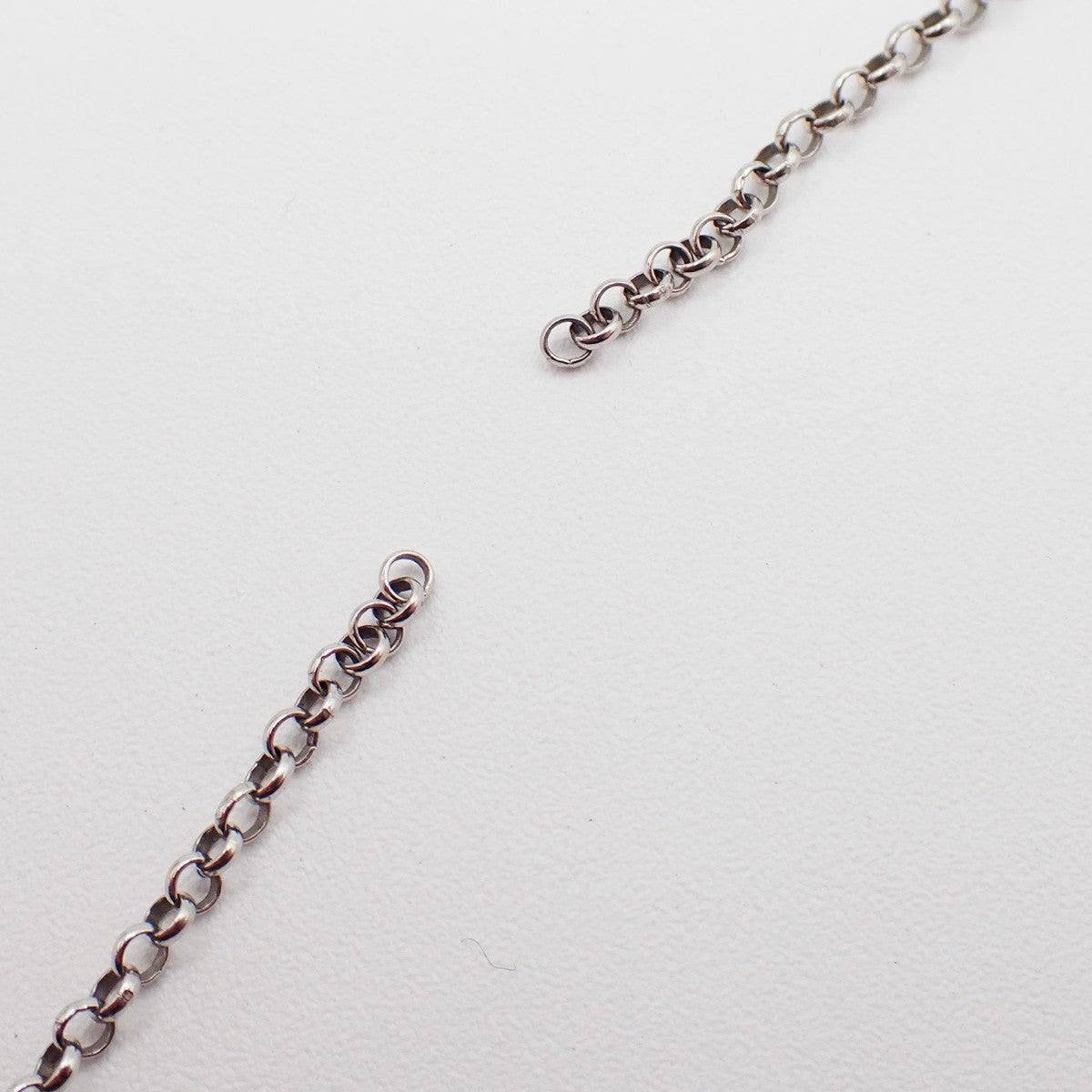 GUCCI Logo Interlocking G Chain Necklace AG925 Silver Italy 01KP557