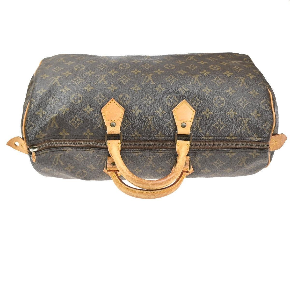 LOUIS VUITTON Speedy 40 Travel Hand Bag Monogram Leather Brown M41522 72MA515