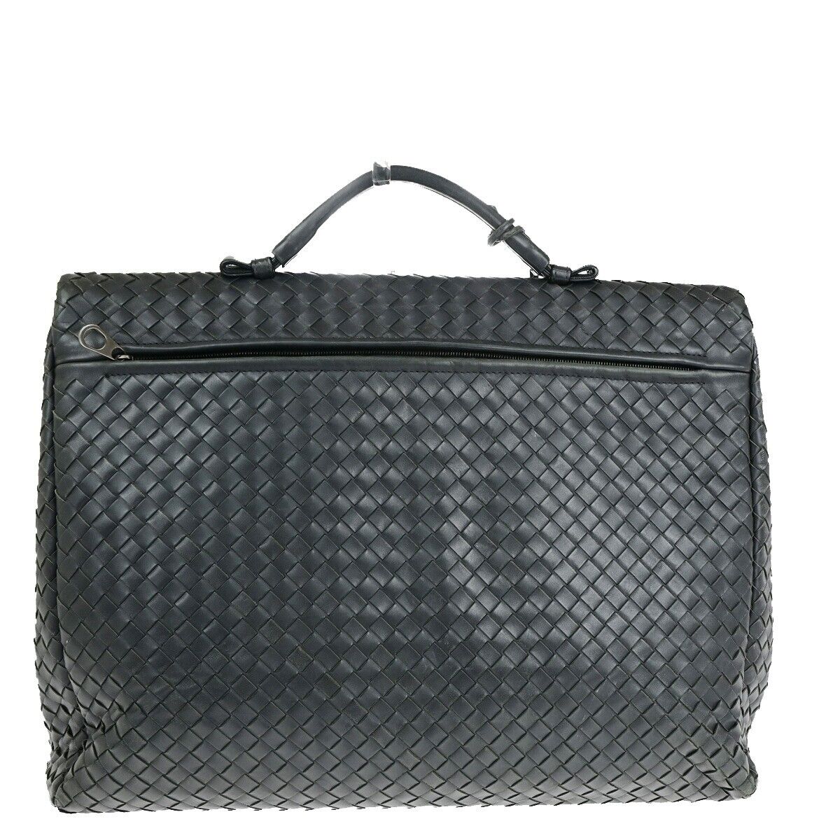 BOTTEGA VENETA Intrecciato Hand Bag Business Bag Leather Gray Italy 31SJ084