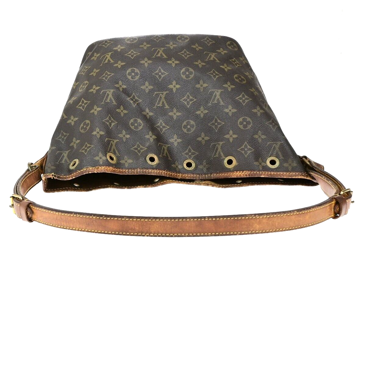 LOUIS VUITTON Petit Noe Drawstring Shoulder Bag Monogram Leather M42226 62ED538