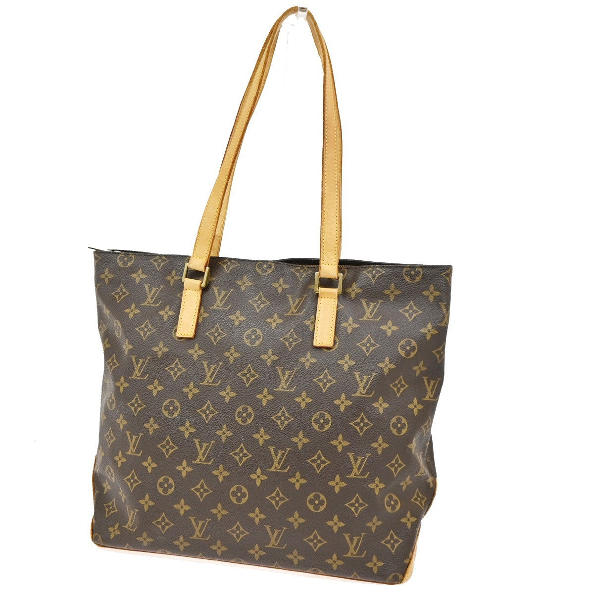 LOUIS VUITTON Cabas Mezzo Shoulder Bag Monogram Leather Brown USA M51151 77KD183