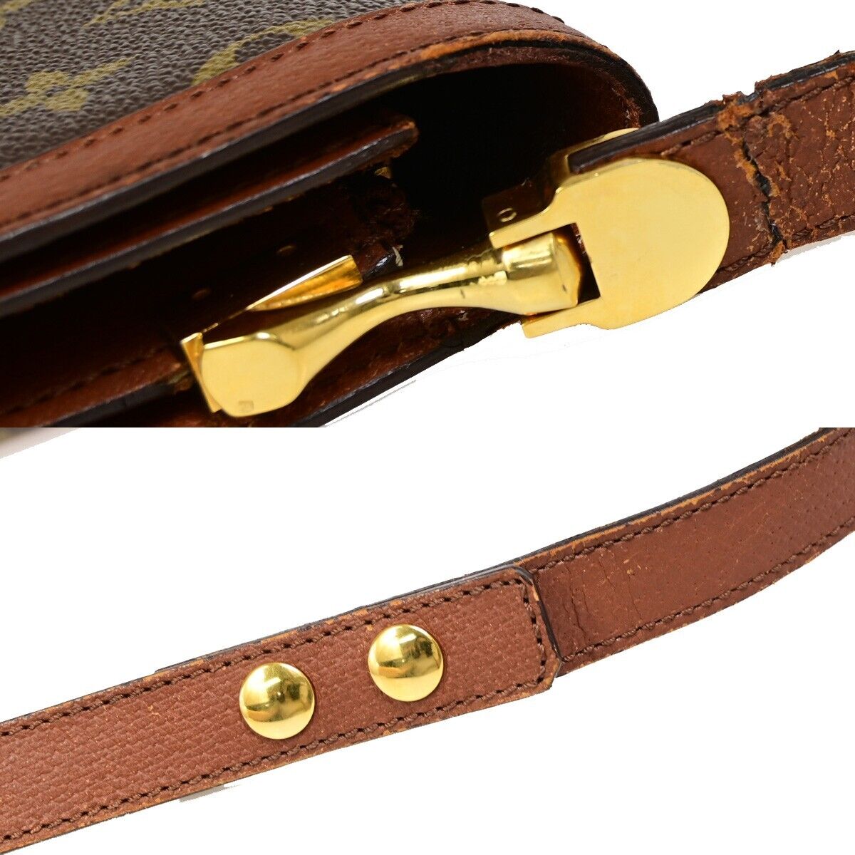 LOUIS VUITTON Passy Shoulder Bag Monogram Leather Brown France M51416 38FA614