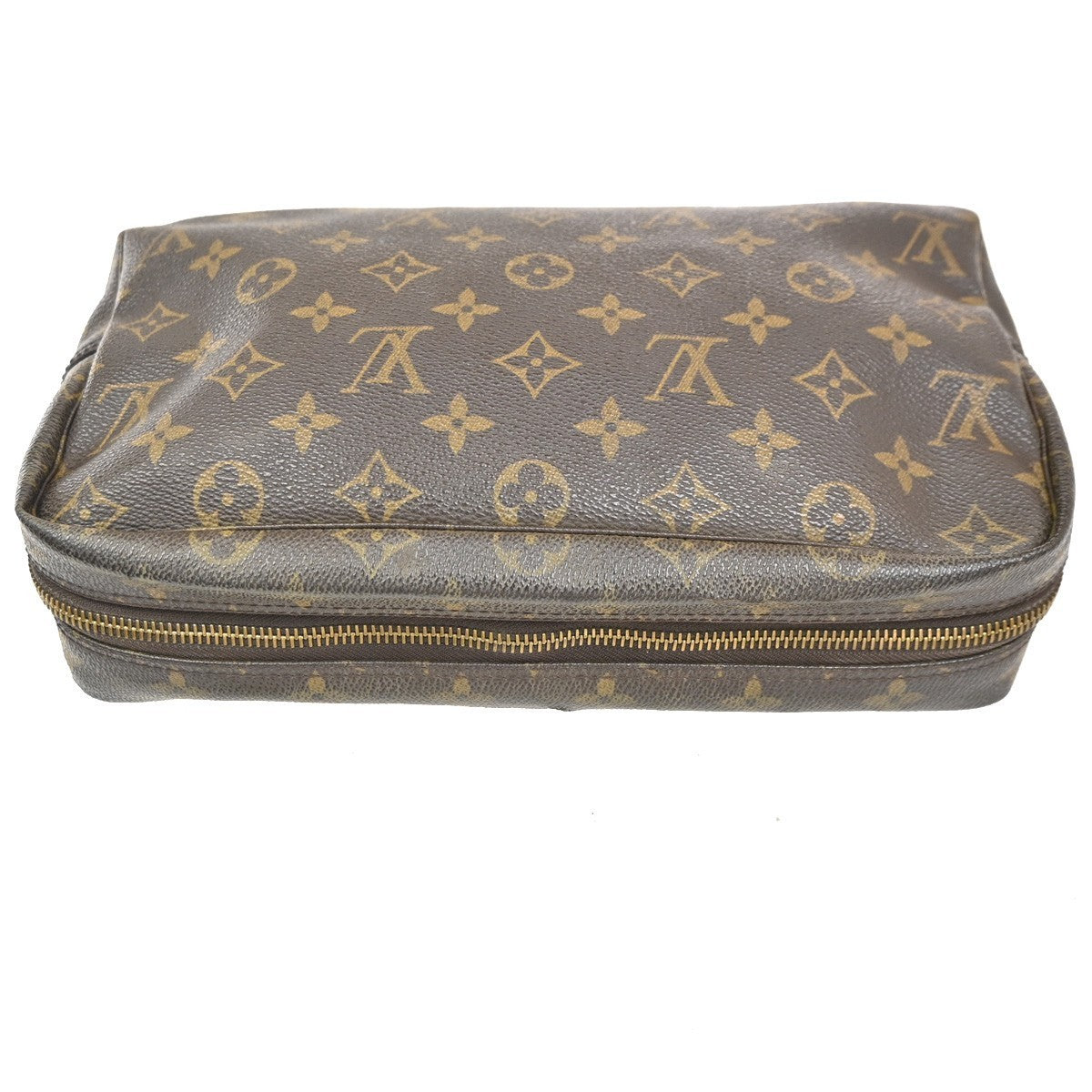 LOUIS VUITTON Trousse Toilette 28 Clutch Hand Bag Monogram Brown M47522 67KC360
