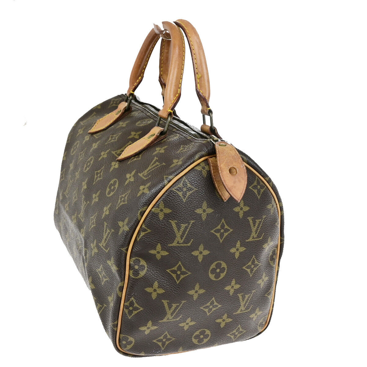 LOUIS VUITTON Speedy 30 Travel Hand Bag Monogram Leather Brown M41526 73SJ490