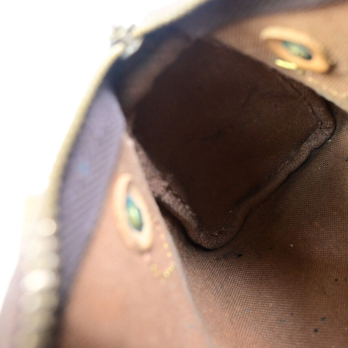 LOUIS VUITTON Mini Speedy Hand Bag Monogram Leather Brown France M41534 70EC596