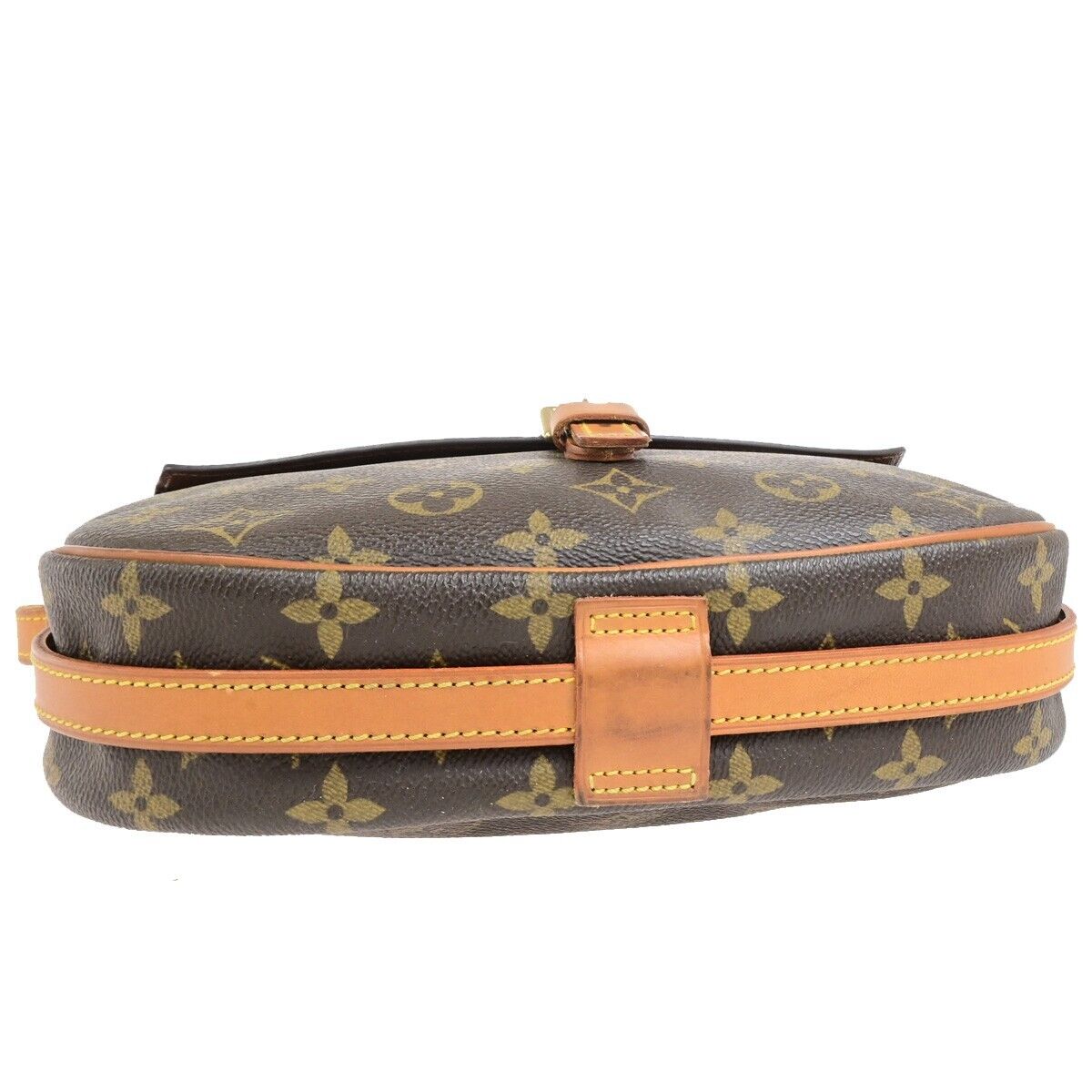 LOUIS VUITTON Jeune Fille MM Shoulder Bag Monogram Leather Brown M51226 80ED804