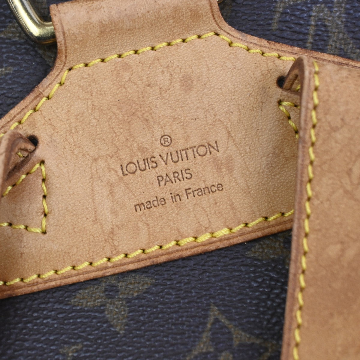 LOUIS VUITTON Montsouris MM Backpack Bag Monogram Leather Brown M51136 72CA841