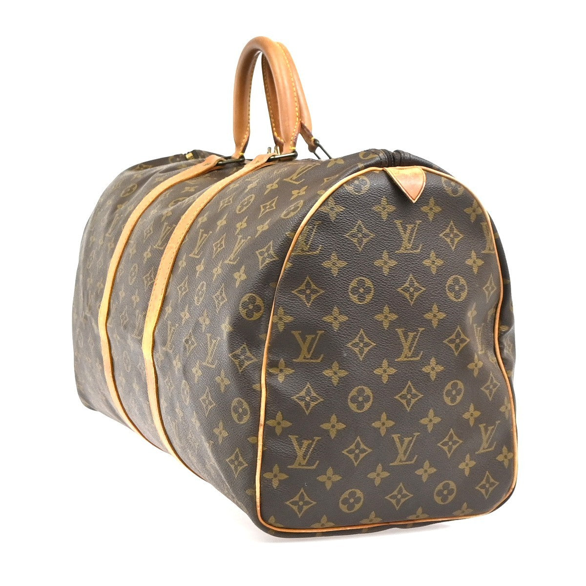 LOUIS VUITTON Keepall 50 Travel Hand Bag Monogram Leather Brown M41426 73YH896