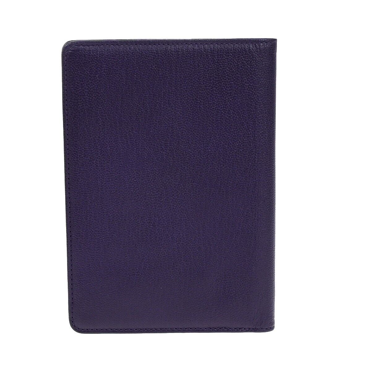 CHANEL CC Logo Bifold Wallet Leather Purple GHW Made in France 79RK703