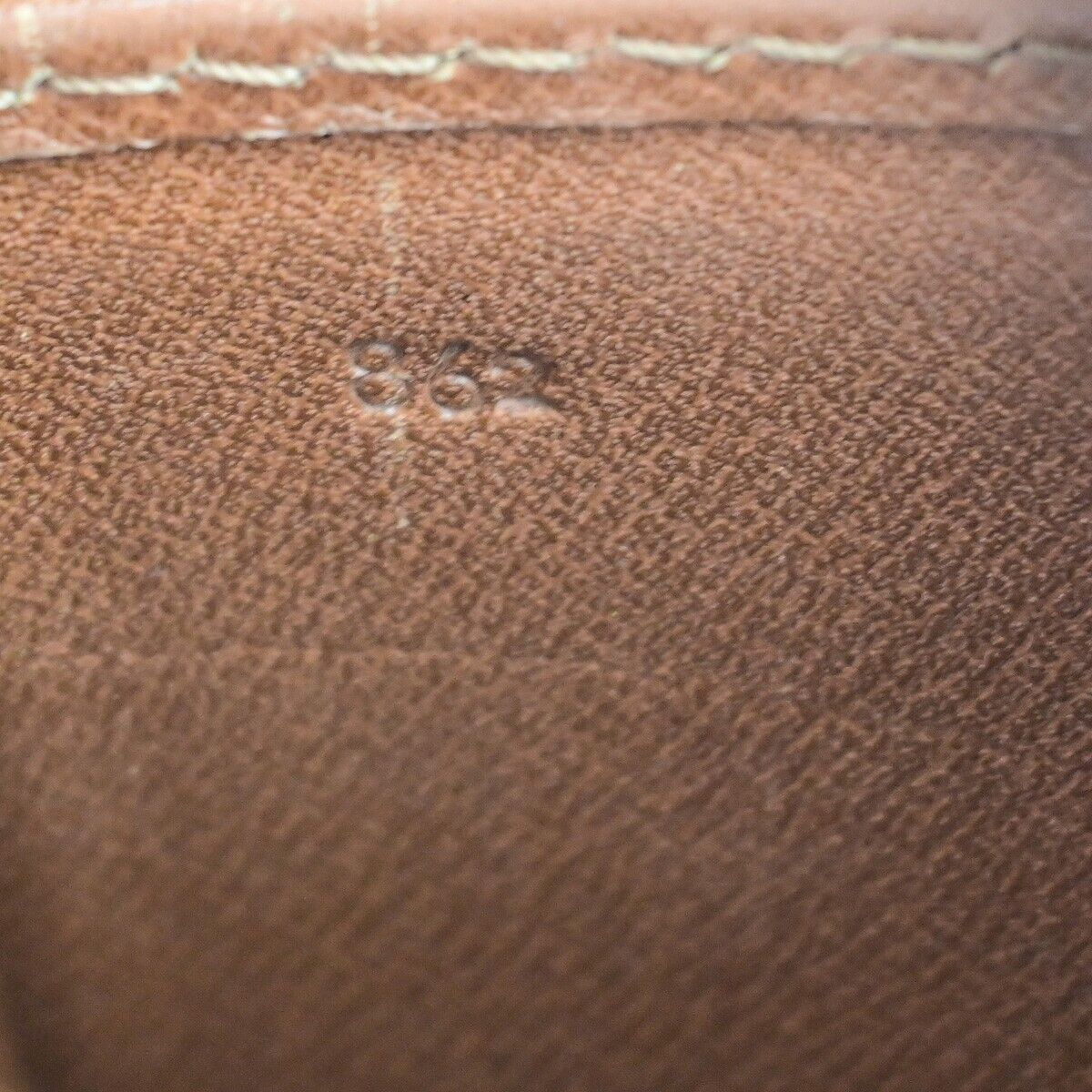LOUIS VUITTON Cartouchiere MM Shoulder Bag Monogram Leather Brown M51253 33ED897