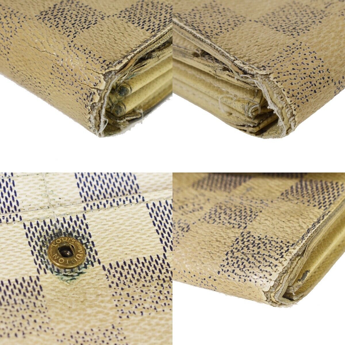 LOUIS VUITTON 4 Set Wallet Key iPhone Case X Monogram Eclipse Azur epi 60YC310