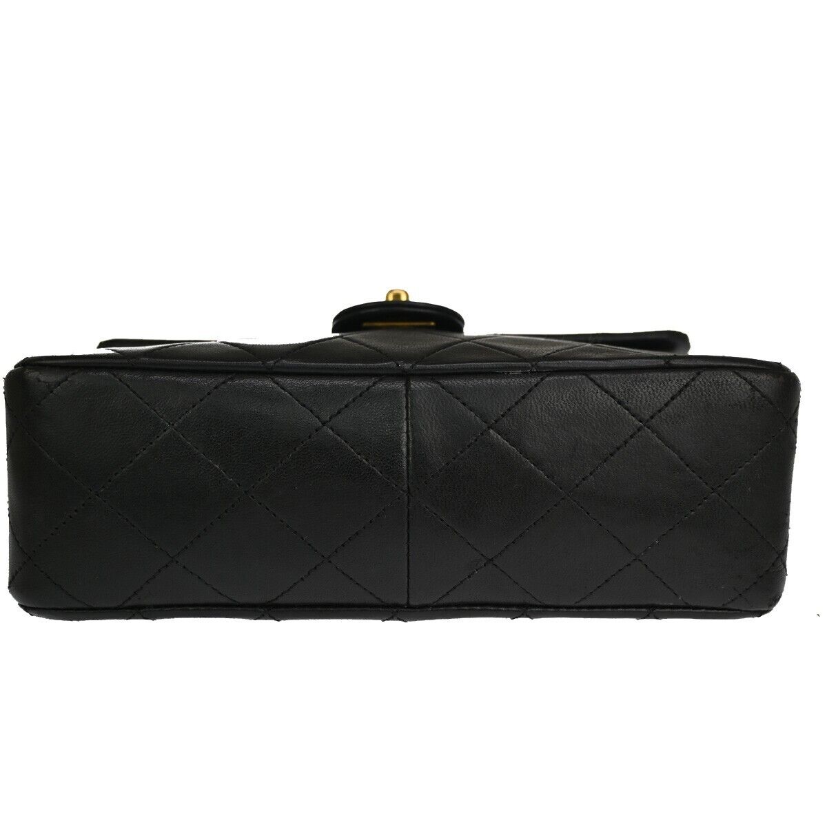 CHANEL CC Mini Matelasse Chain Shoulder Bag Leather Black GHW Vintage 323RJ288