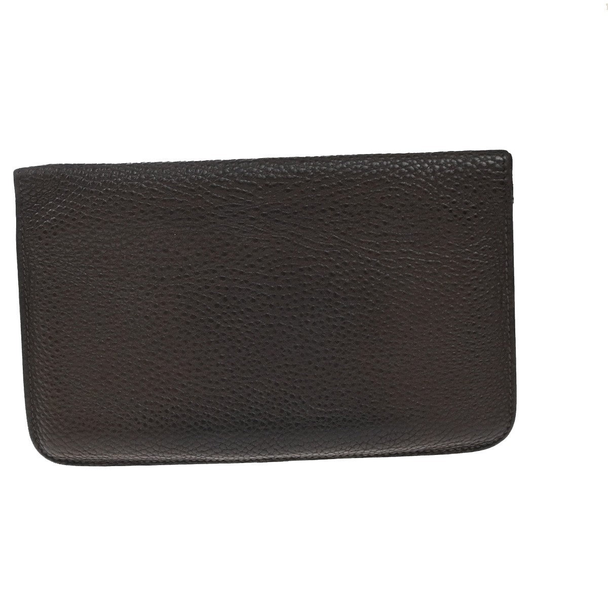 HERMES Logos Dogon GM Long Bifold Wallet Togo Leather Brown GHW 86KP576