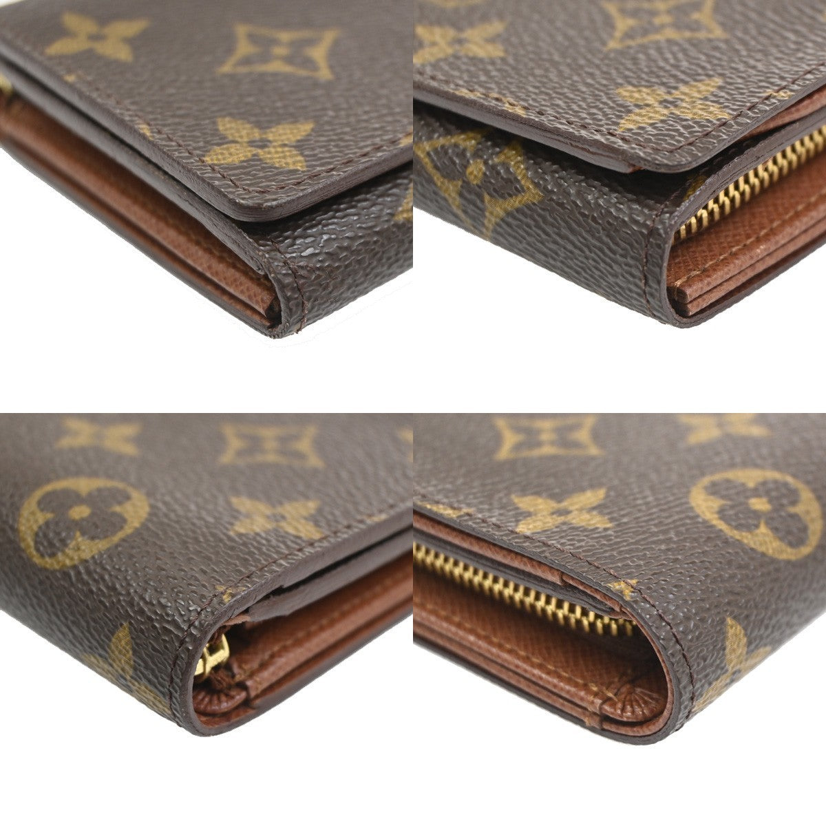 LOUIS VUITTON Porte Monnaie Billets Tresor Wallet Monogram Brown M61730 09KC301
