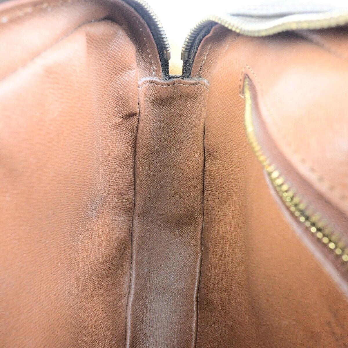 LOUIS VUITTON Jeune Fille MM Shoulder Bag Monogram Leather Brown  M51226 32ED038