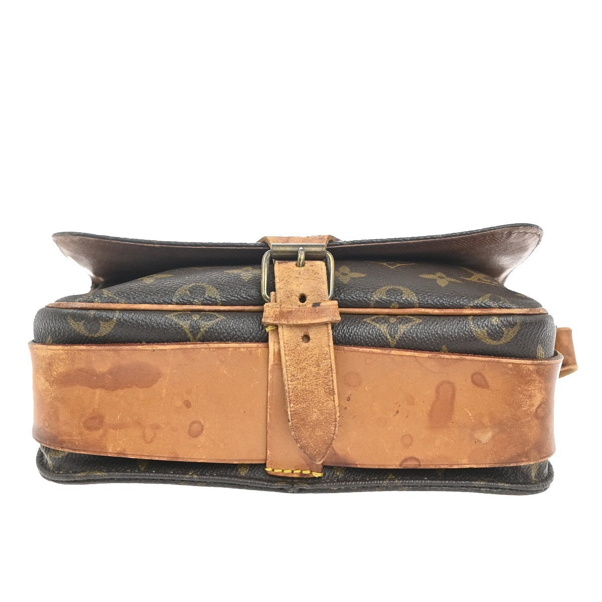 LOUIS VUITTON Cartouchiere MM Shoulder Bag Monogram Leather Brown M51253 62KP520