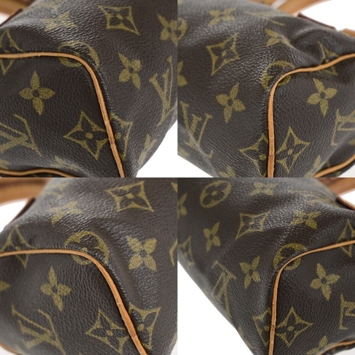 LOUIS VUITTON Mini Speedy Hand Bag Monogram Leather Brown France M41534 79EC996