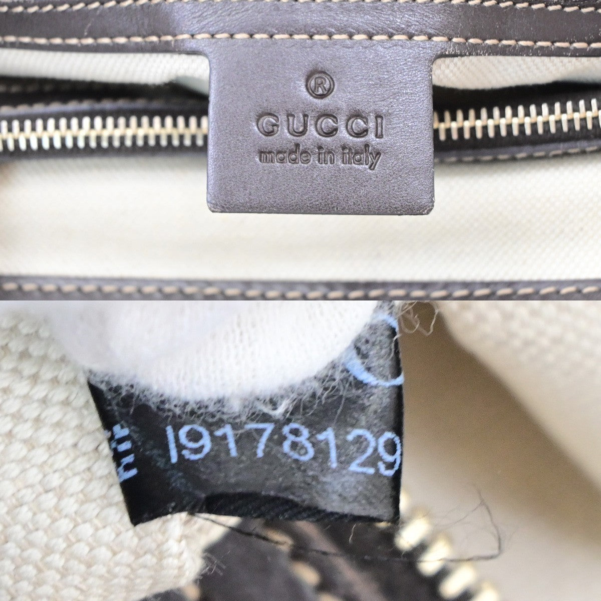 Gucci Logo Mayfair Bow Tote Bag GG Canvas Leather Beige/Brown GHW Italy 75PA125
