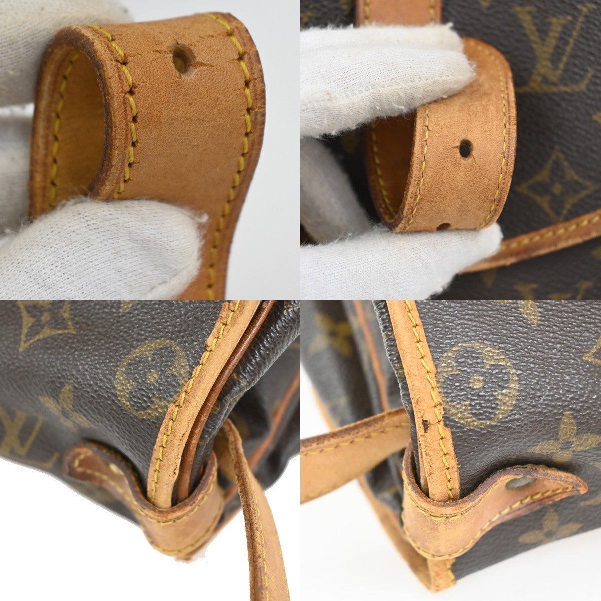 LOUIS VUITTON Saumur 35 Shoulder Bag Monogram Leather BN France M42254 32CA911