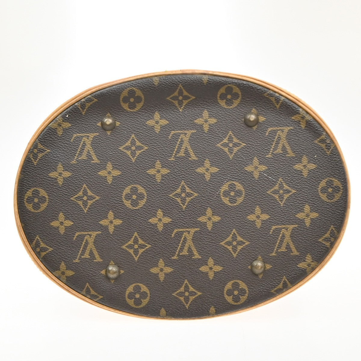 LOUIS VUITTON BUCKET GM Shoulder Tote Bag Monogram Leather Brown M42236 89MA672