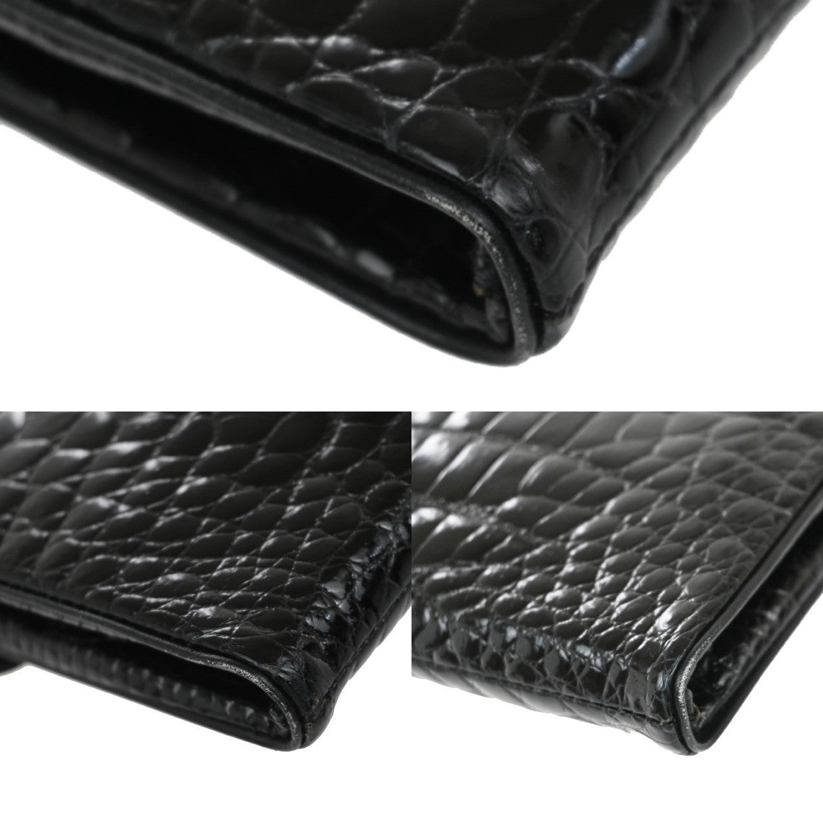 LOEWE Anagram 2way Chain Shoulder Clutch Bag Embossing Leather Brack 88KB476