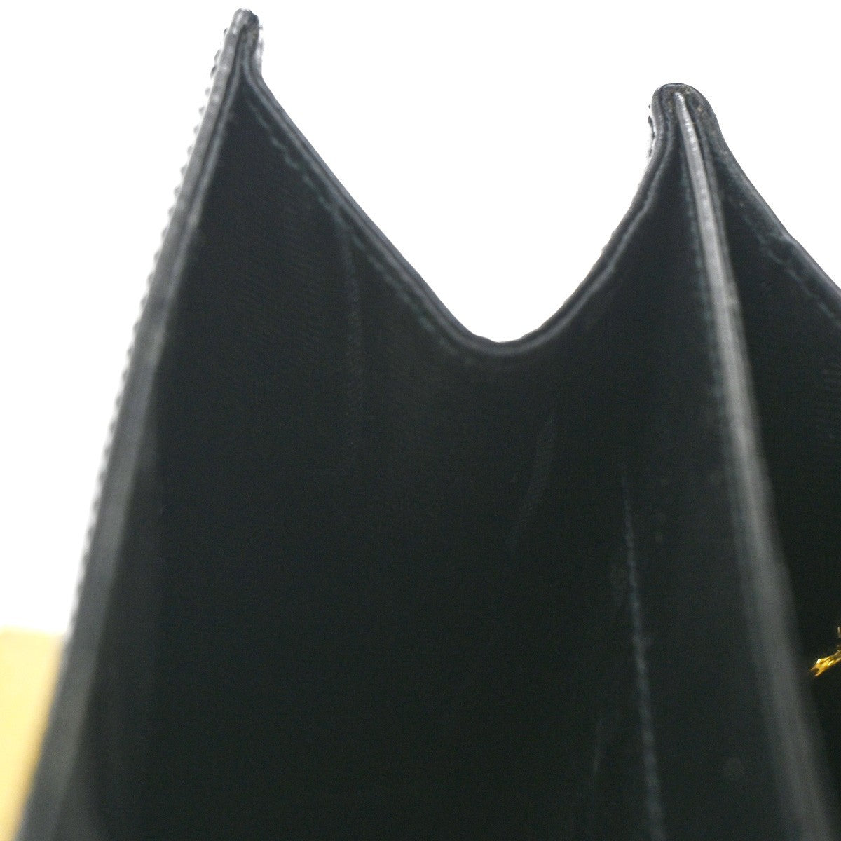 SALVATORE FERRAGAMO Gancini Mini Hand Bag Leather Black 65TA484