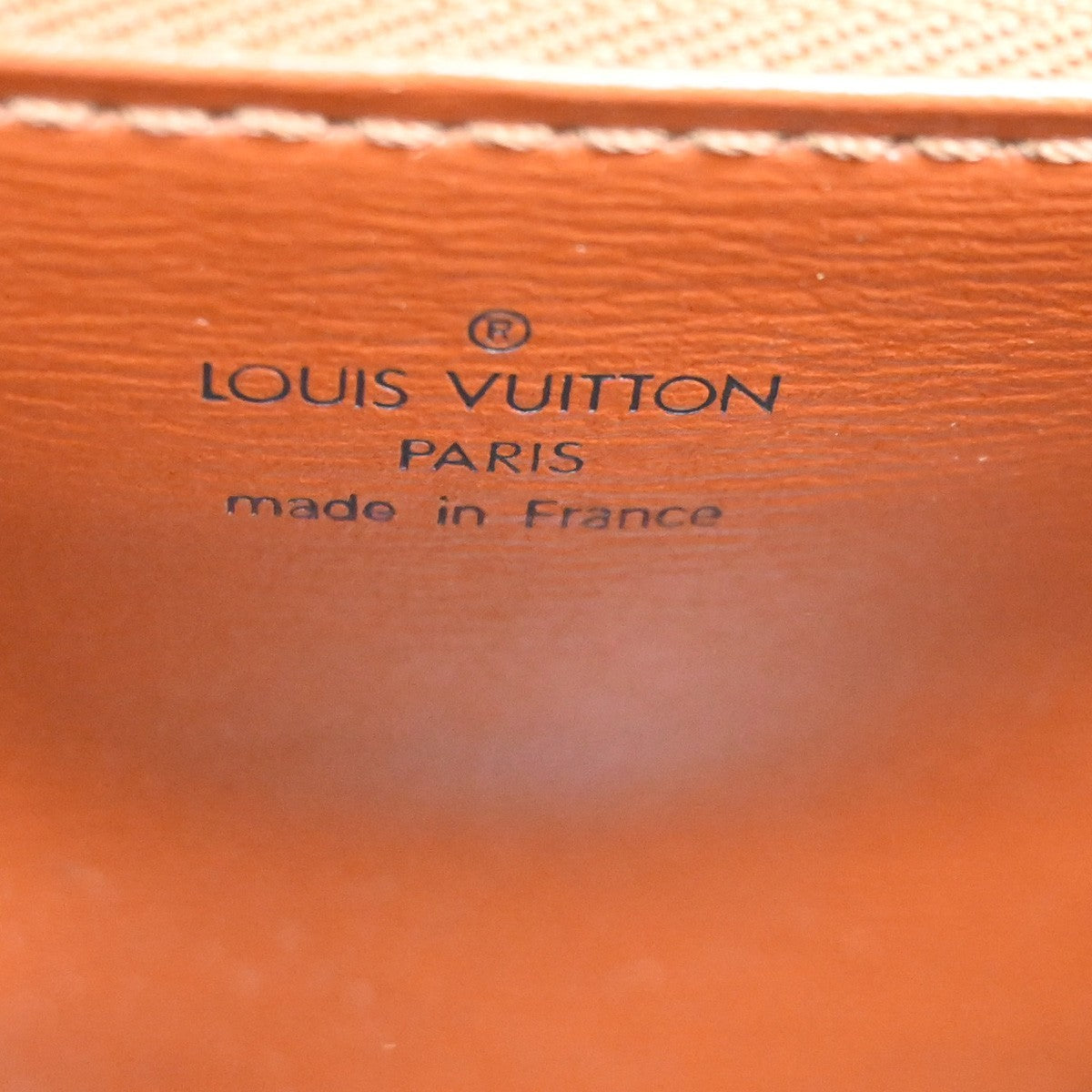 LOUIS VUITTON Logo Malesherbes Hand Bag Epi Leather Brown France M52373 83CA719