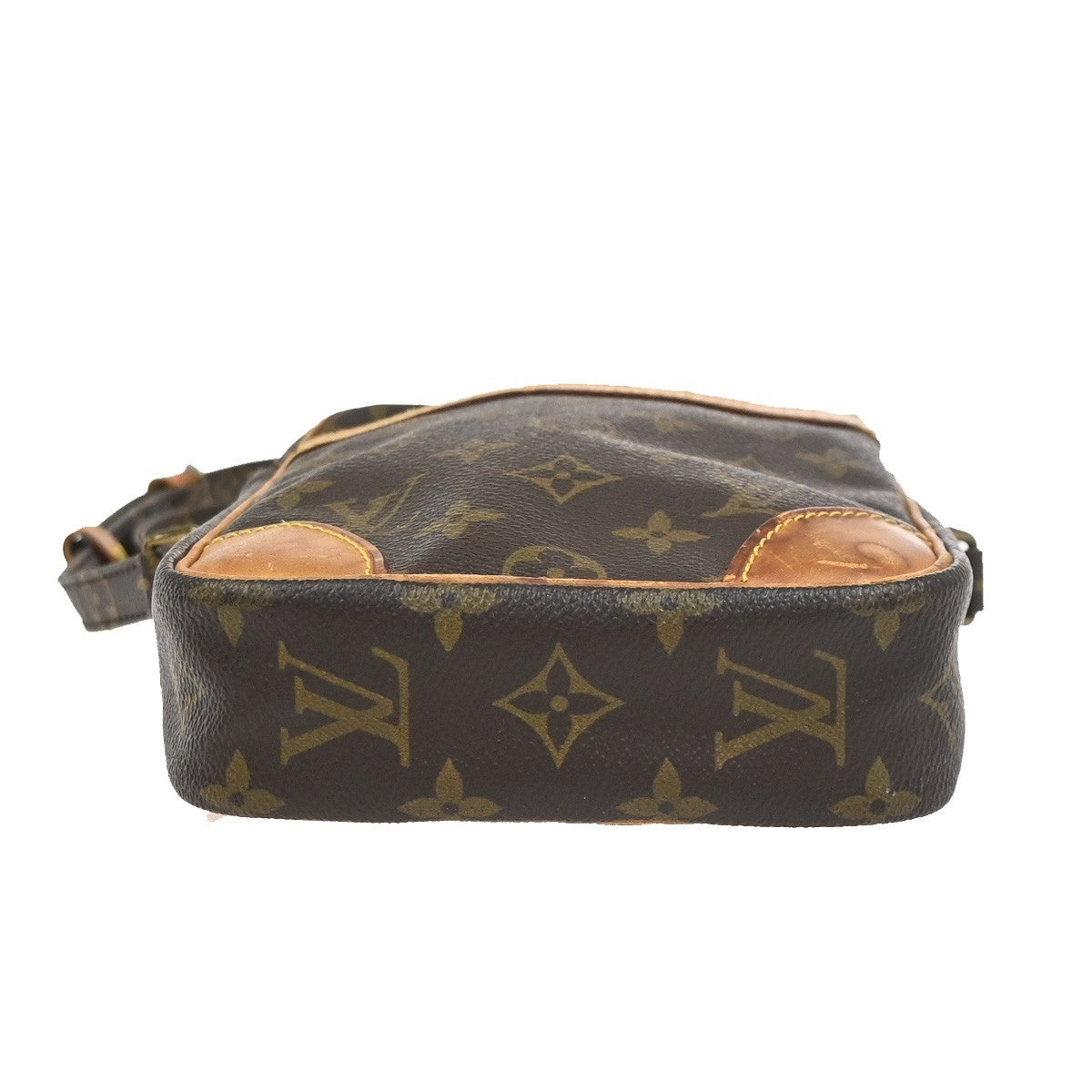 LOUIS VUITTON Danube Shoulder Bag Monogram Leather Brown France M45266 35KC828