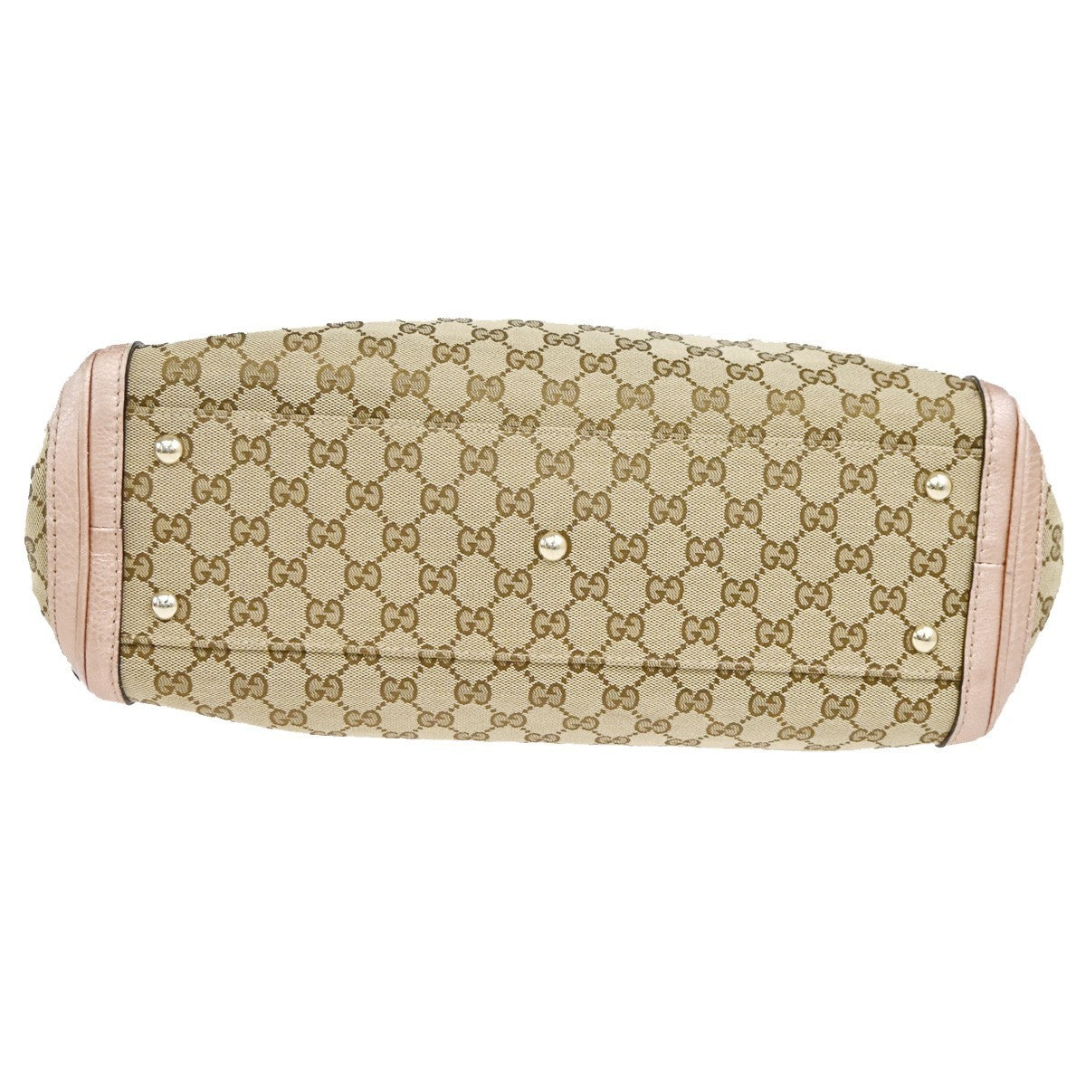 GUCCI Bamboo GG Tassel Shoulder Bag Canvas Leather BN Pink Italy GHW 85TA673