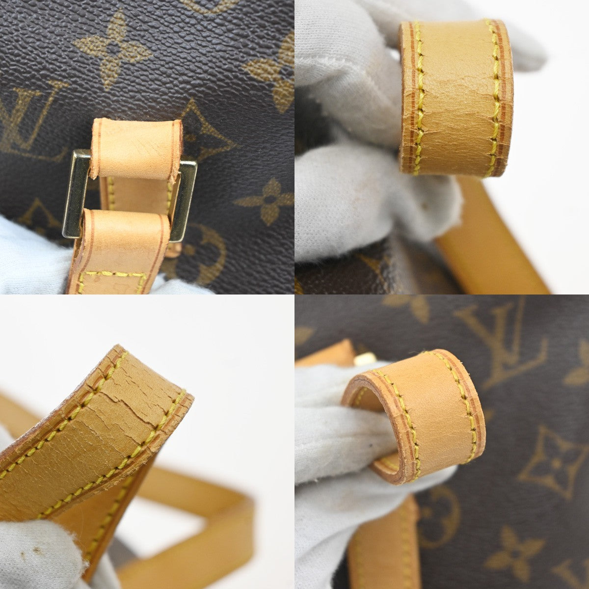LOUIS VUITTON Cabas Piano Shoulder Bag Monogram Leather Brown M51148 16KC815
