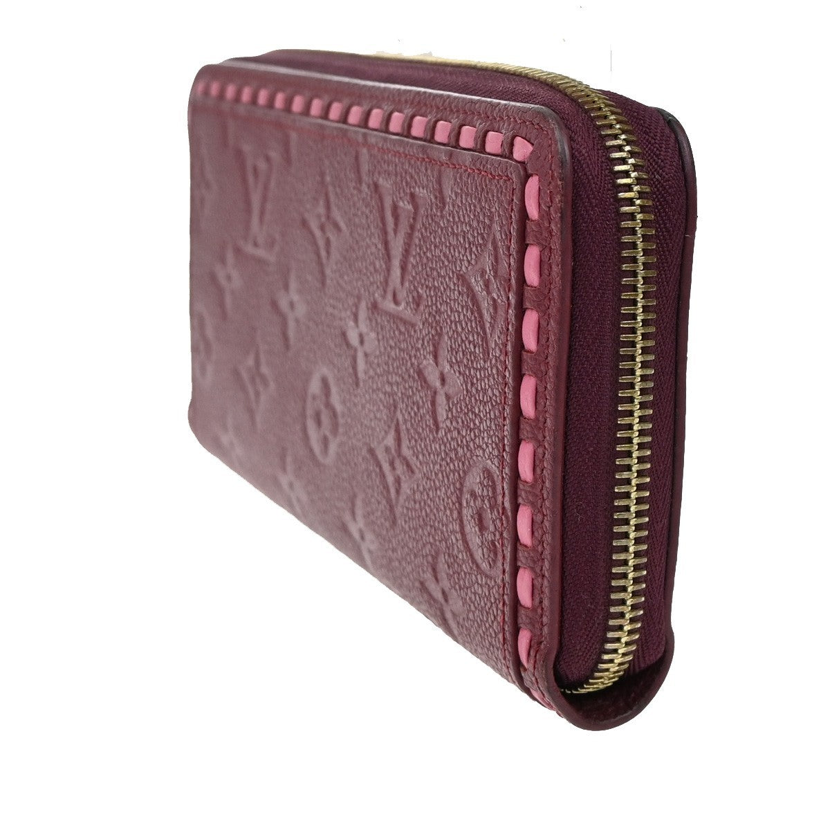 LOUIS VUITTON Zippy Wallet Long Wallet Monogram Empreinte Raisin M64803 73KB340