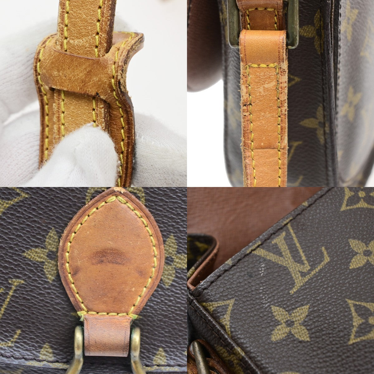 LOUIS VUITTON Mini Saint Cloud Shoulder Bag Monogram Leather BN M51244 35YJ260