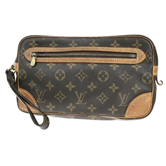 LOUIS VUITTON Marly Dragonne GM Clutch Hand Bag Monogram Brown M51825 66YG507