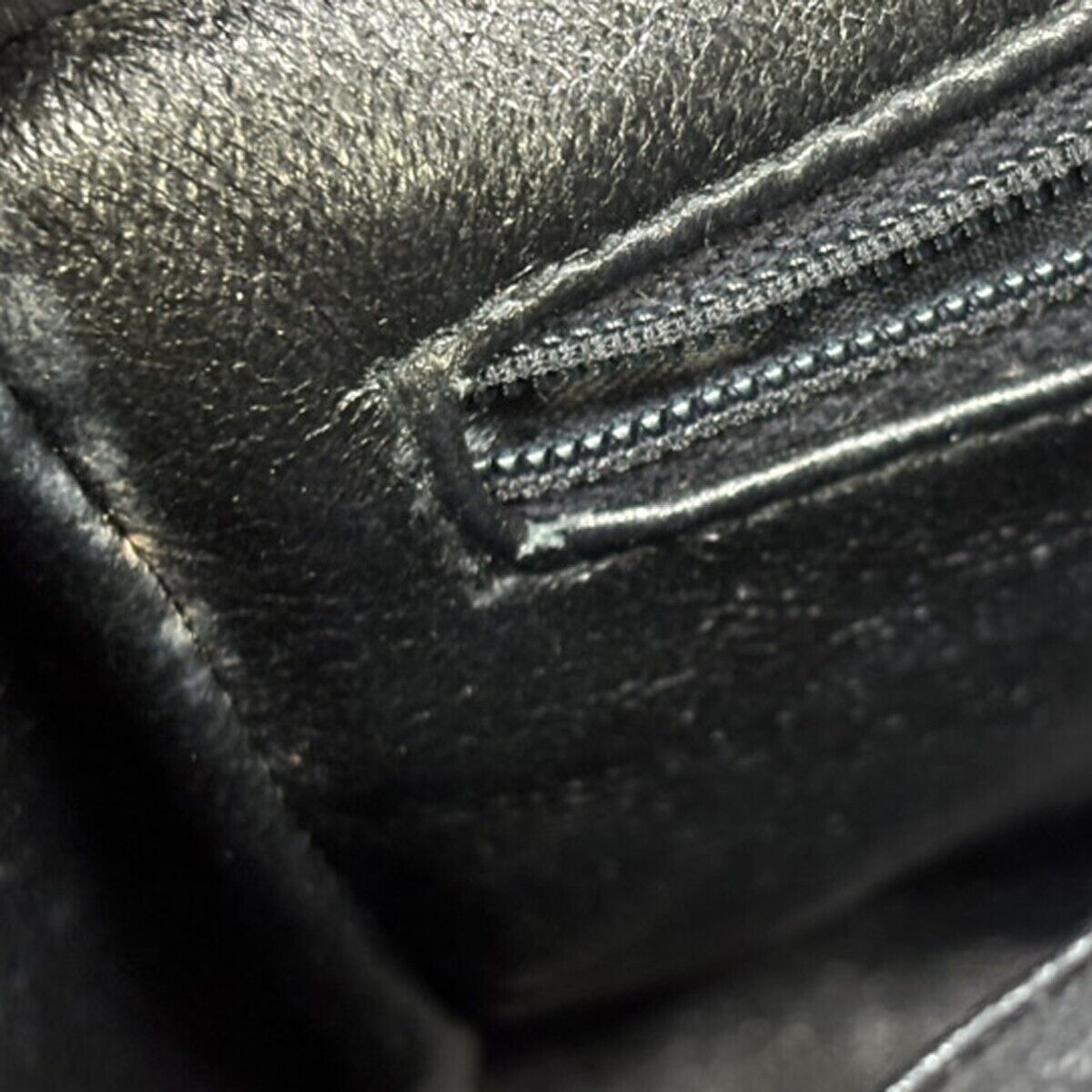 CHANEL CC Logo Mini Matelasse Shoulder Bag Suede Leather Black Gold 691HB551