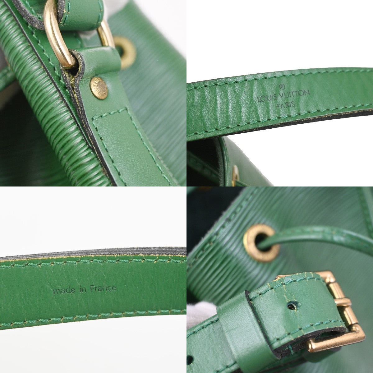 LOUIS VUITTON Petit Noe Drawstring Shoulder Bag Epi Leather Green M44104 88ZA318