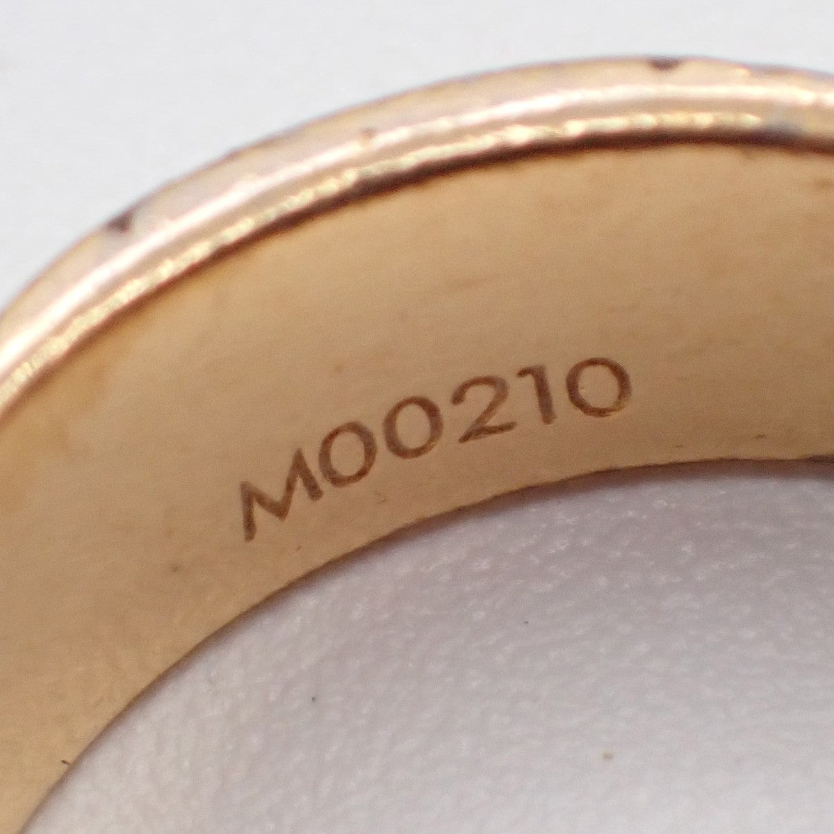 LOUIS VUITTON Nanogram Ring Size S Gold Silver M00210 Italy Accessory 04KP060