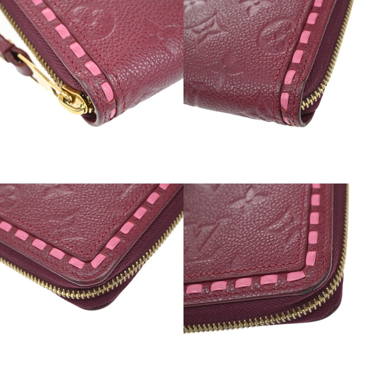 LOUIS VUITTON Zippy Wallet Long Wallet Monogram Empreinte Raisin M64803 73KB340