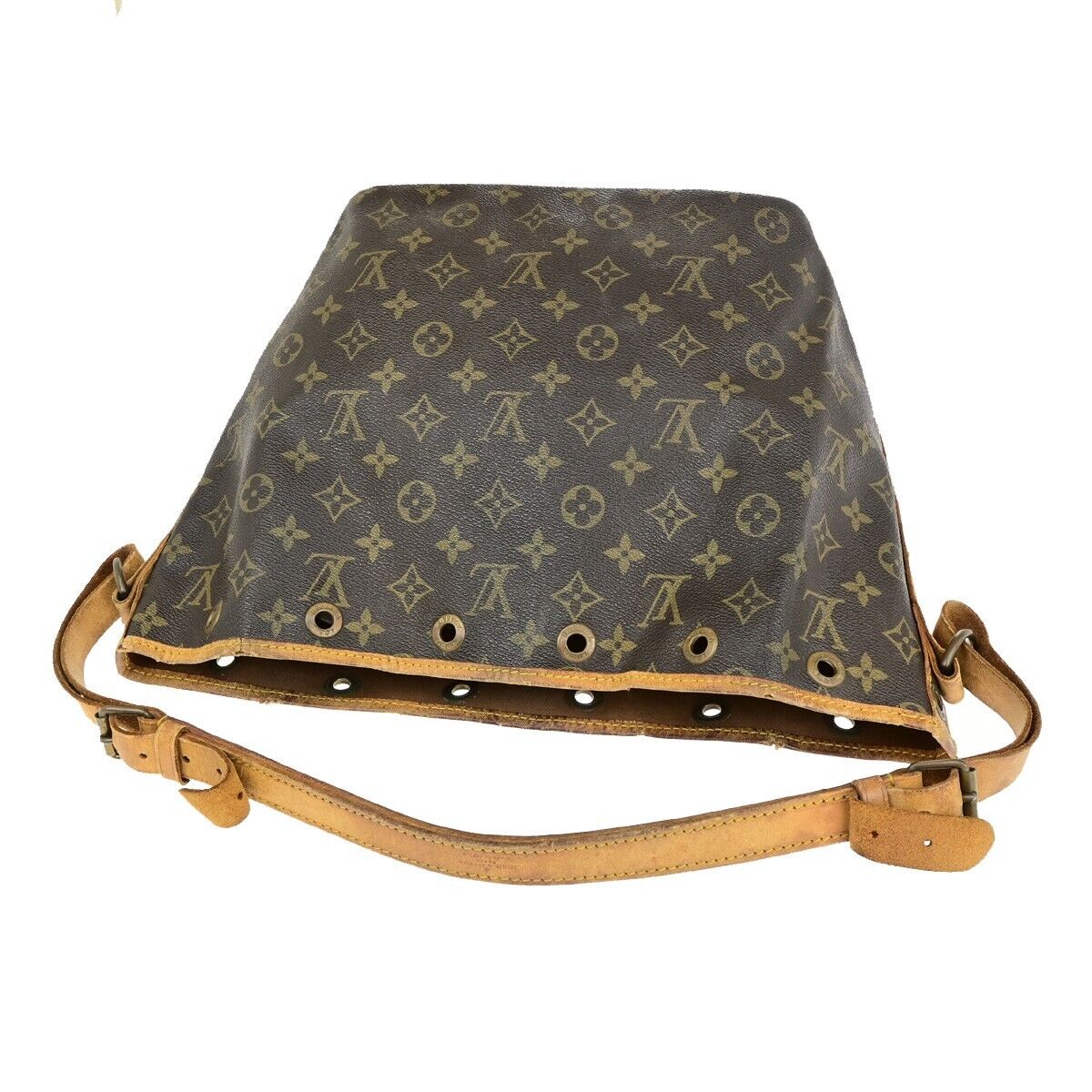 LOUIS VUITTON Petit Noe Drawstring Shoulder Bag Monogram Leather M42226 66ED346