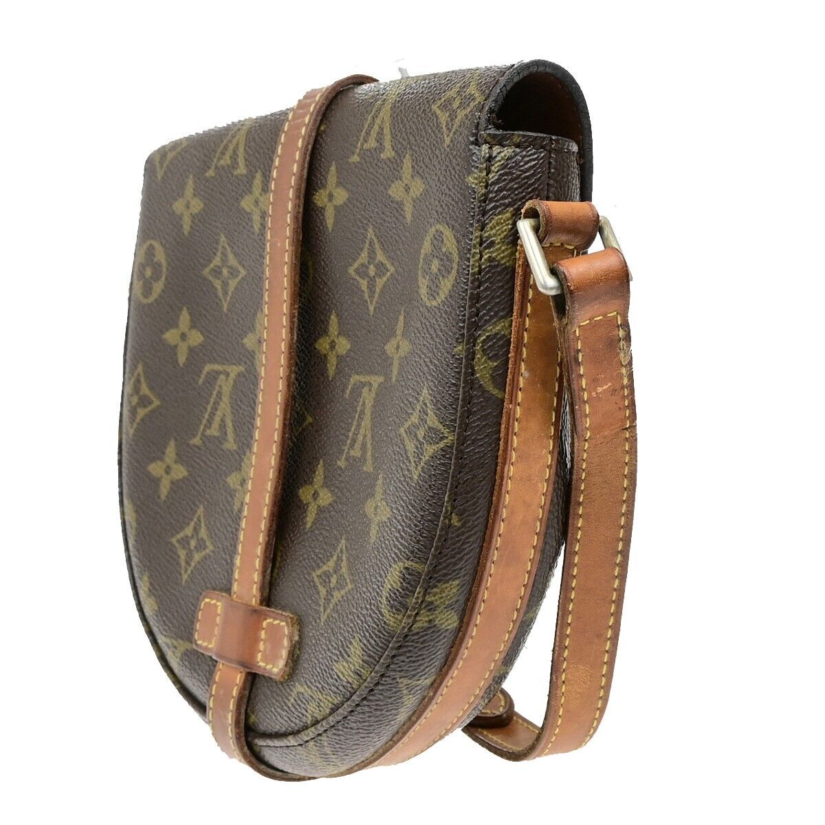 LOUIS VUITTON Chantilly PM Shoulder Bag Monogram Leather Brown M51234 64SH974