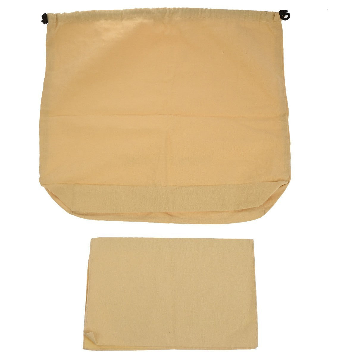 LOUIS VUITTON Logo 10 Set Dust Bag Drawstring Canvas Cotton Beige Brown 09KP231