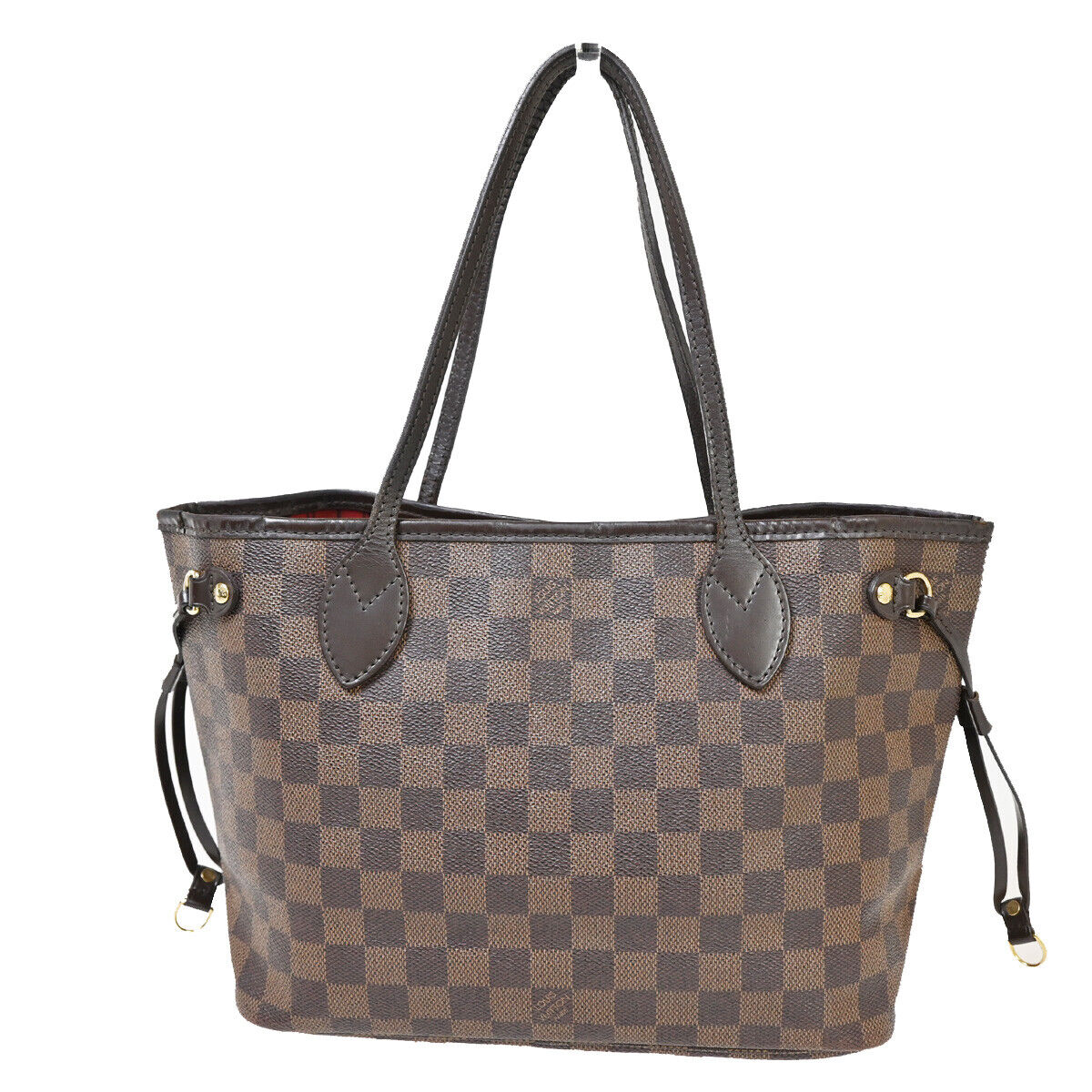 LOUIS VUITTON Neverfull PM Shoulder Tote Bag Damier Leather Brown N51109 18YE343