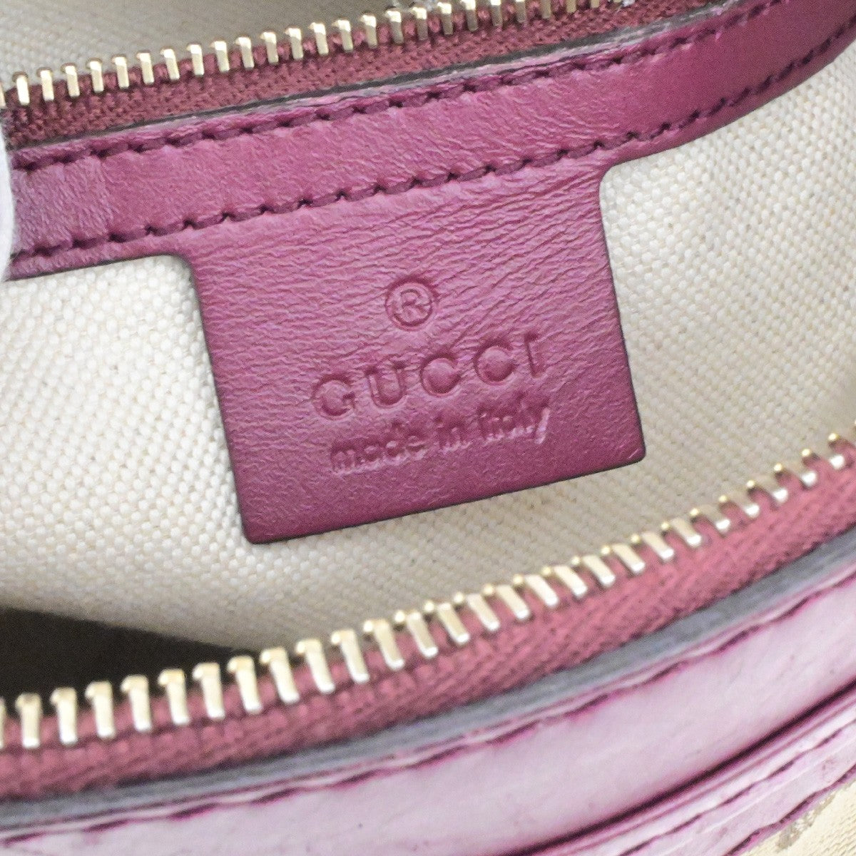 GUCCI Logo GG Pattern Crossbody Shoulder Bag Canvas Leather Brown Red 83YH164