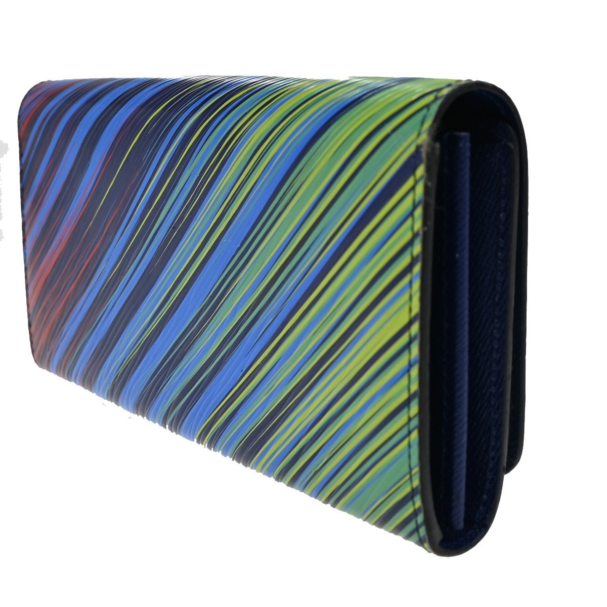 LOUIS VUITTON Portefeuille Twist Bifold Wallet Epi Blue Silver M62263 73TA249