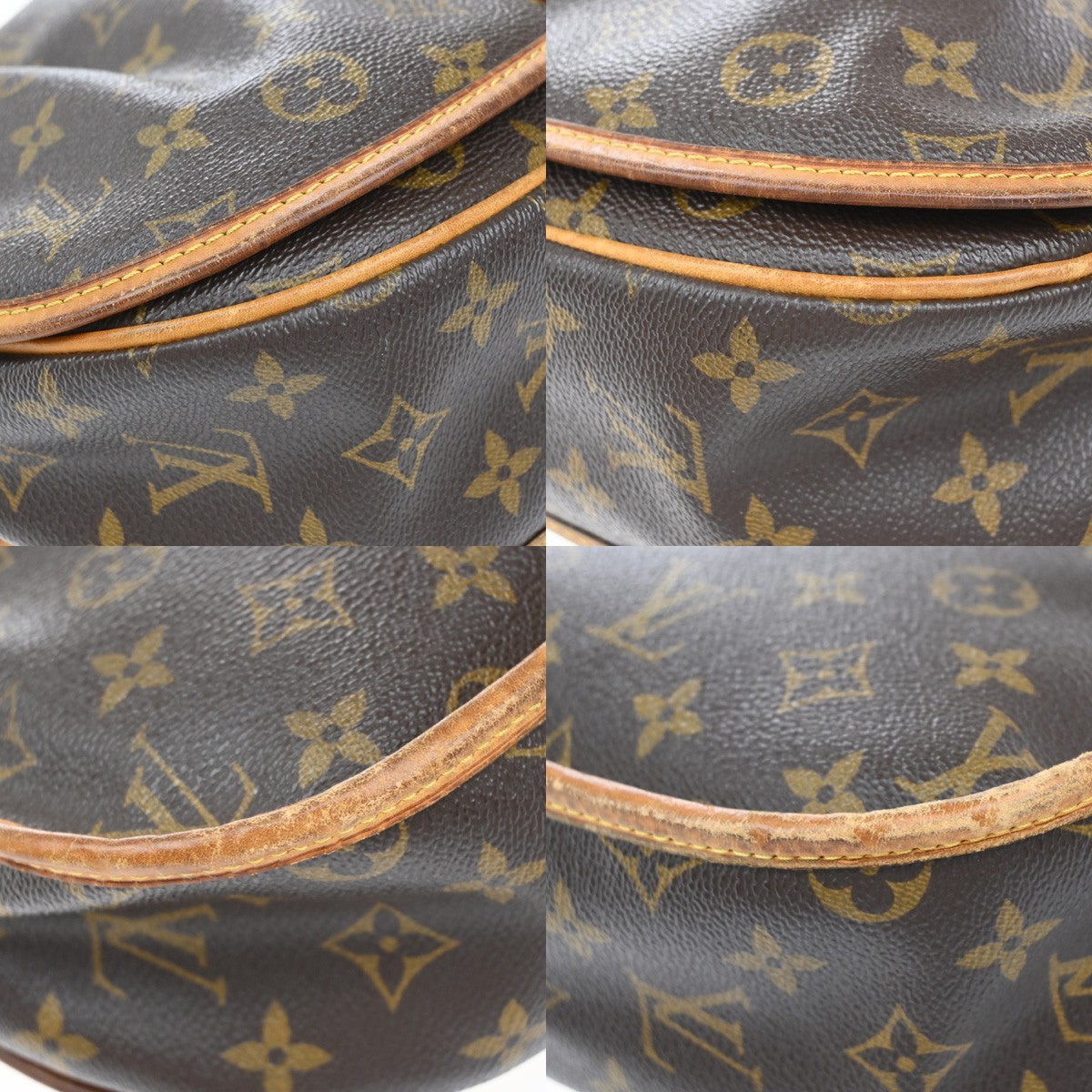 LOUIS VUITTON Menilmontant PM Shoulder Bag Monogram Leather BN M40474 72KB385