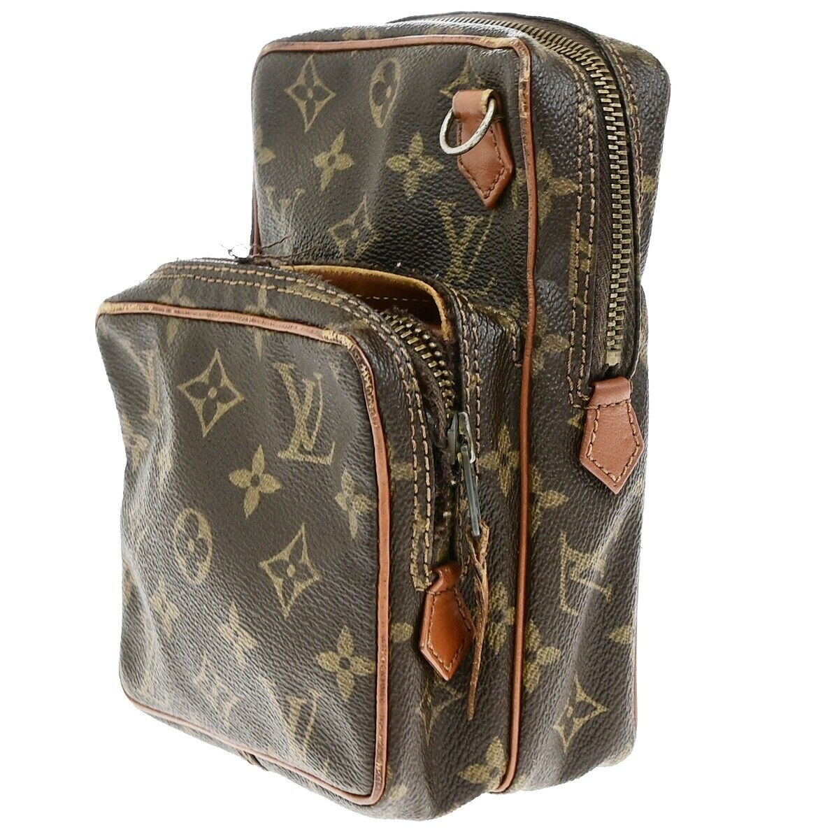 LOUIS VUITTON Mini Amazon Shoulder Bag Monogram Leather Brown M45238 09EE016