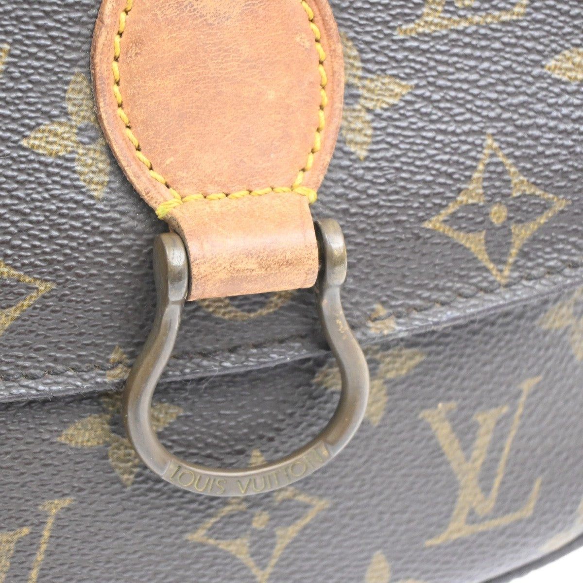 LOUIS VUITTON Saint Cloud MM Shoulder Bag Monogram Leather Brown M51243 39MA506