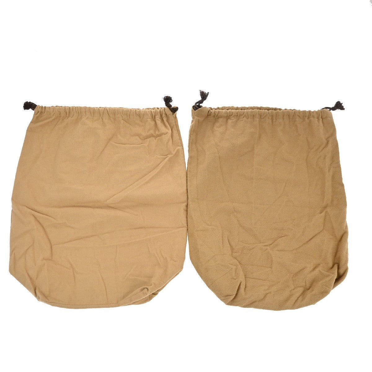 LOUIS VUITTON Logo 20 Set Drawstring Dust Bag Canvas Cotton Beige Brown 63EG384